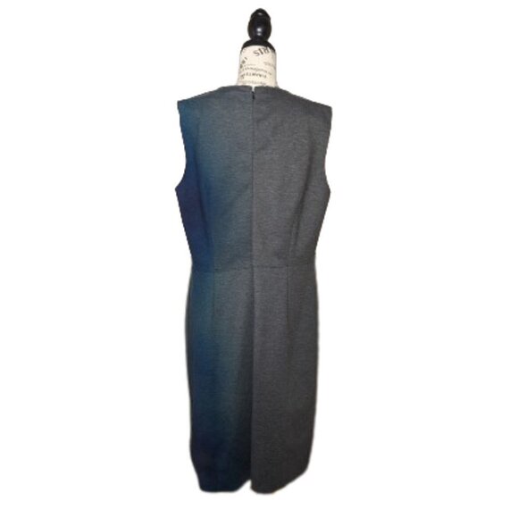 Brooks Brothers Dress Grey Green Ombre Wool Sleeveless 16 - Picture 2 of 4